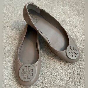 Tory Burch Minnie Leather Ballet Flats